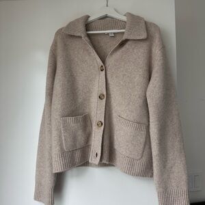 NORDSTROM SIGNATURE Wool & Cashmere Collar Cardigan